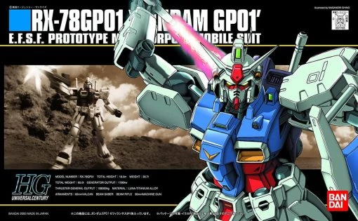 Bandai: Gundam Universal Century - RX-78GP01 Gundam GP01 Gundams