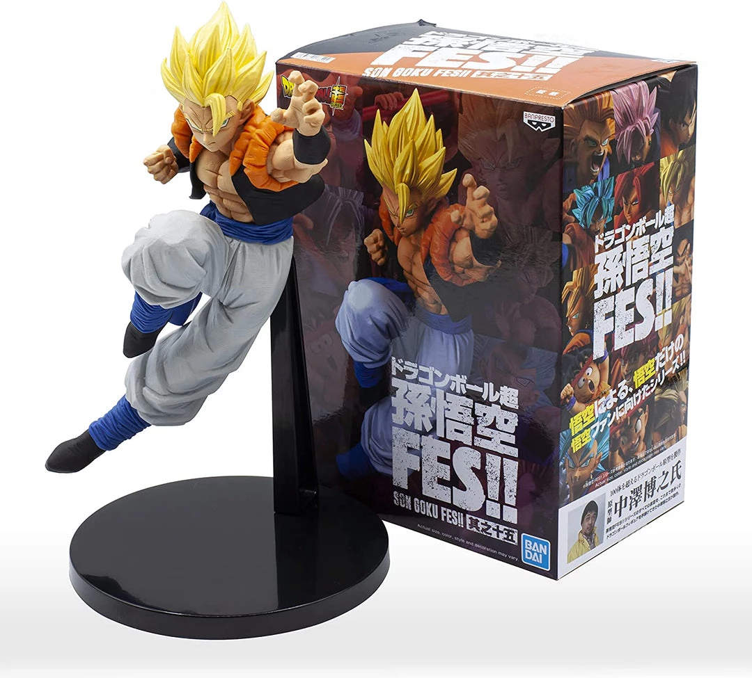 Bandai Anime Statues Banpresto: Dragon Ball Super - Son Goku Fes!! Ver. B, Super Saiyan Gogeta (Vol. 15)