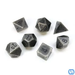 Dice Chessex: Metal 7-Die Set - Dark Metal