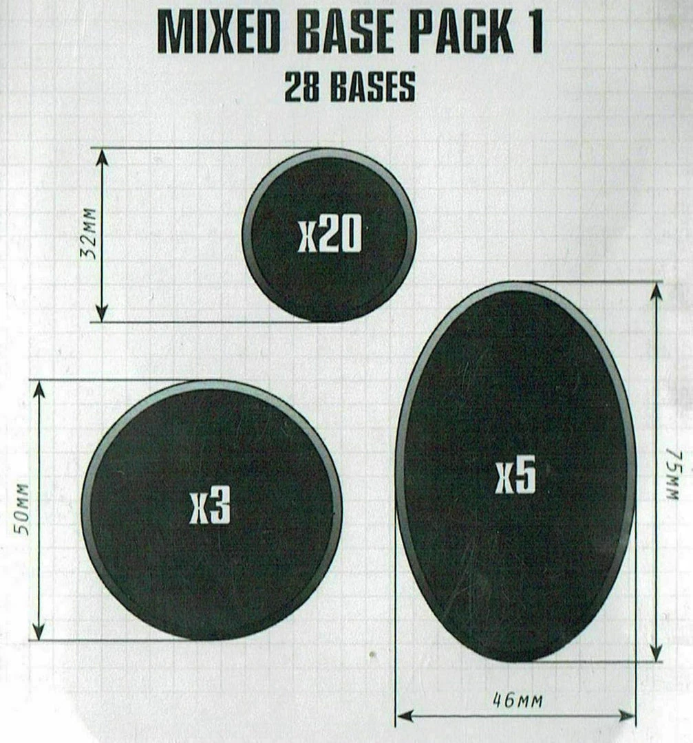 Games Workshop Other Warhammer Citadel: Mixed Base Pack 1 - 32mm, 50mm, 46x75mm