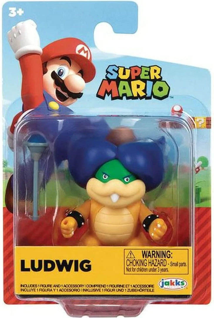 Jakks: Super Mario - Ludwig Von Koopa 2.5" Action Figures