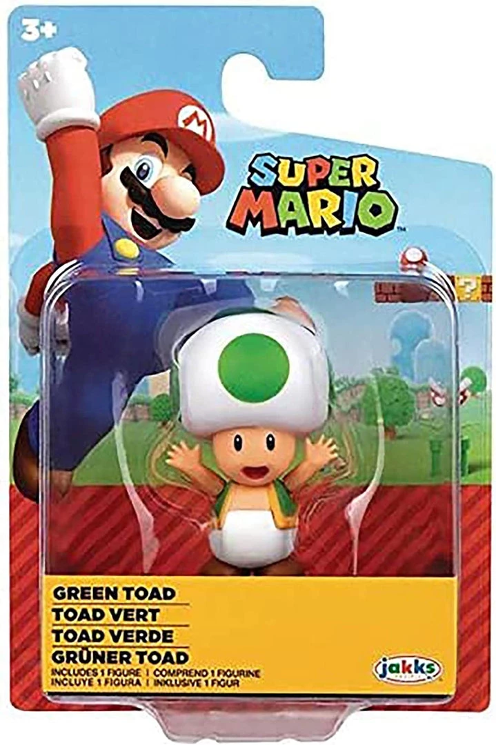 Jakks: Super Mario - Toad, Green 2.5"