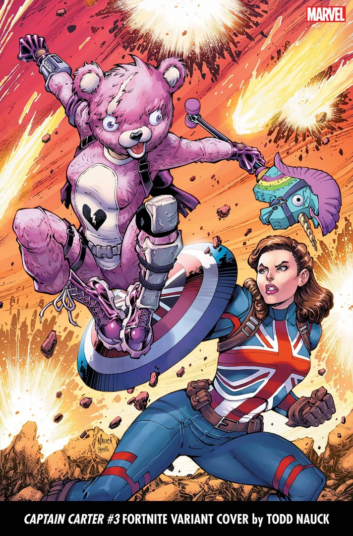 Marvel Single Issues Comics CAPTAIN CARTER #3 NAUCK FORTNITE COVER