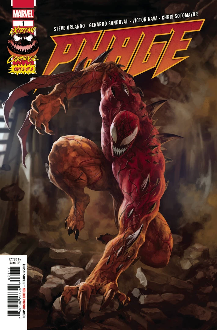 Marvel Single Issues Comics EXTREME CARNAGE: PHAGE SIGNED BY STEVE ORLANDO