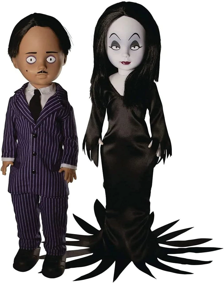 Mezco Toyz Action Figures Mezco: Addams Family - Gomez And Morticia 10"
