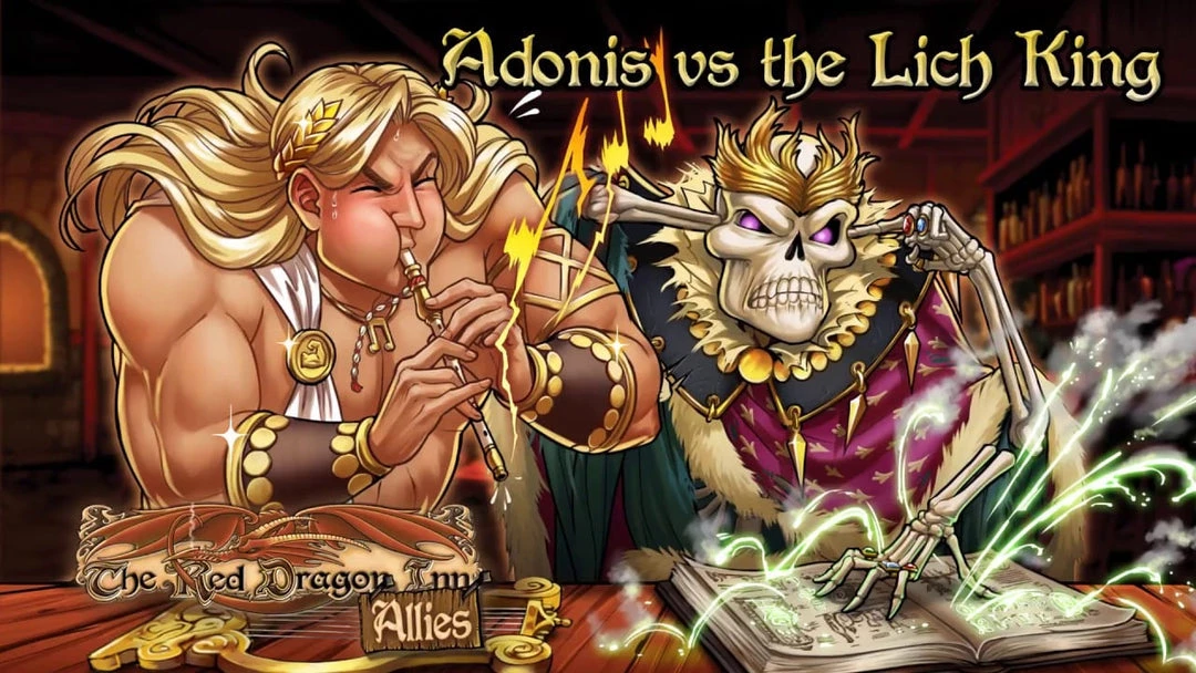Slugfest Games Red Dragon Inn: Allies - Adonis Vs The Lich King Expansion Board Games